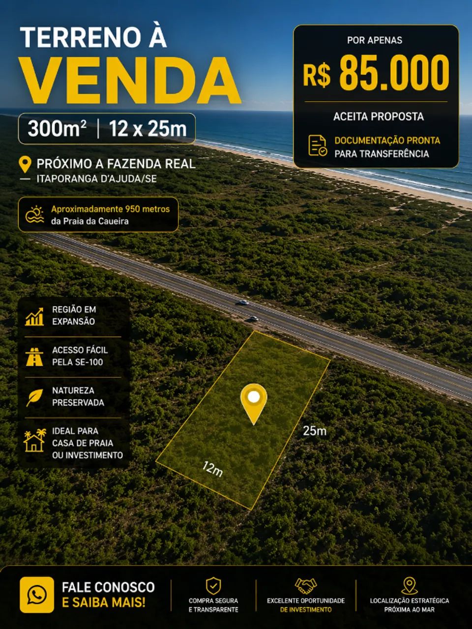 TERRENO 12 X 25
