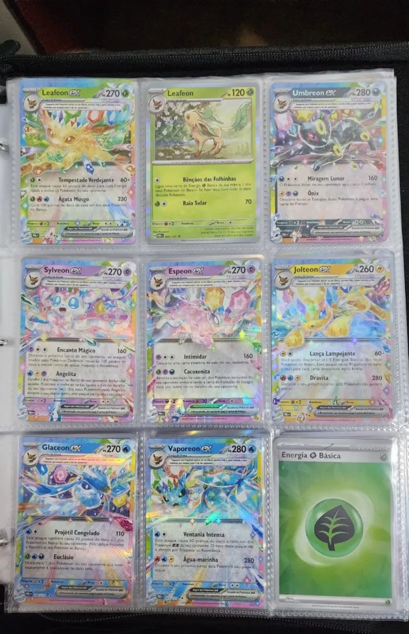 Coleção Pokémon TCG NM - Ex, Full Art, Ace Spec, Eevee - Foto 2