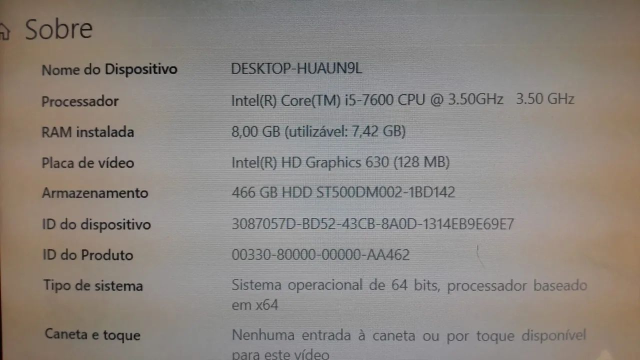 Computador completo Intel i5 7600, 8 gigas de ram ddr4, hd de 500 gigas, monitor LCD, jogo - Foto 3