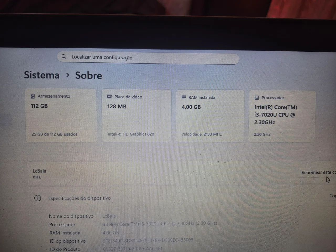 Notebook lenovo i3 7° geração  - Foto 4