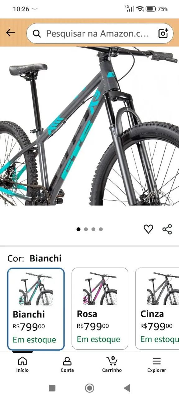 Bicicleta nova sem marcha 