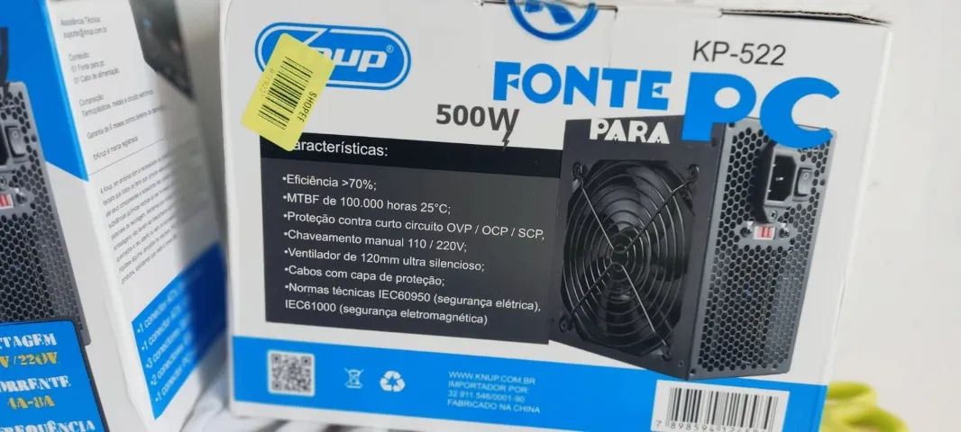 Fonte 500w Nova para Pc - Foto 3