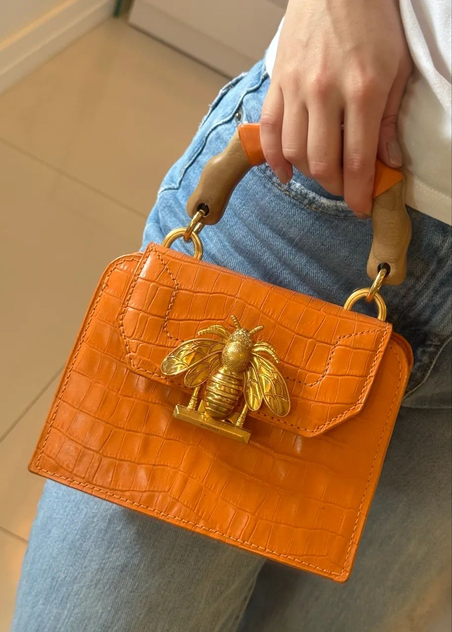 Bolsa laranja da schultz  - Foto 2