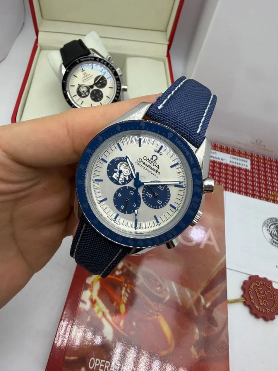 Omega Speedmaster Snoopy Azul Automático - Foto 2