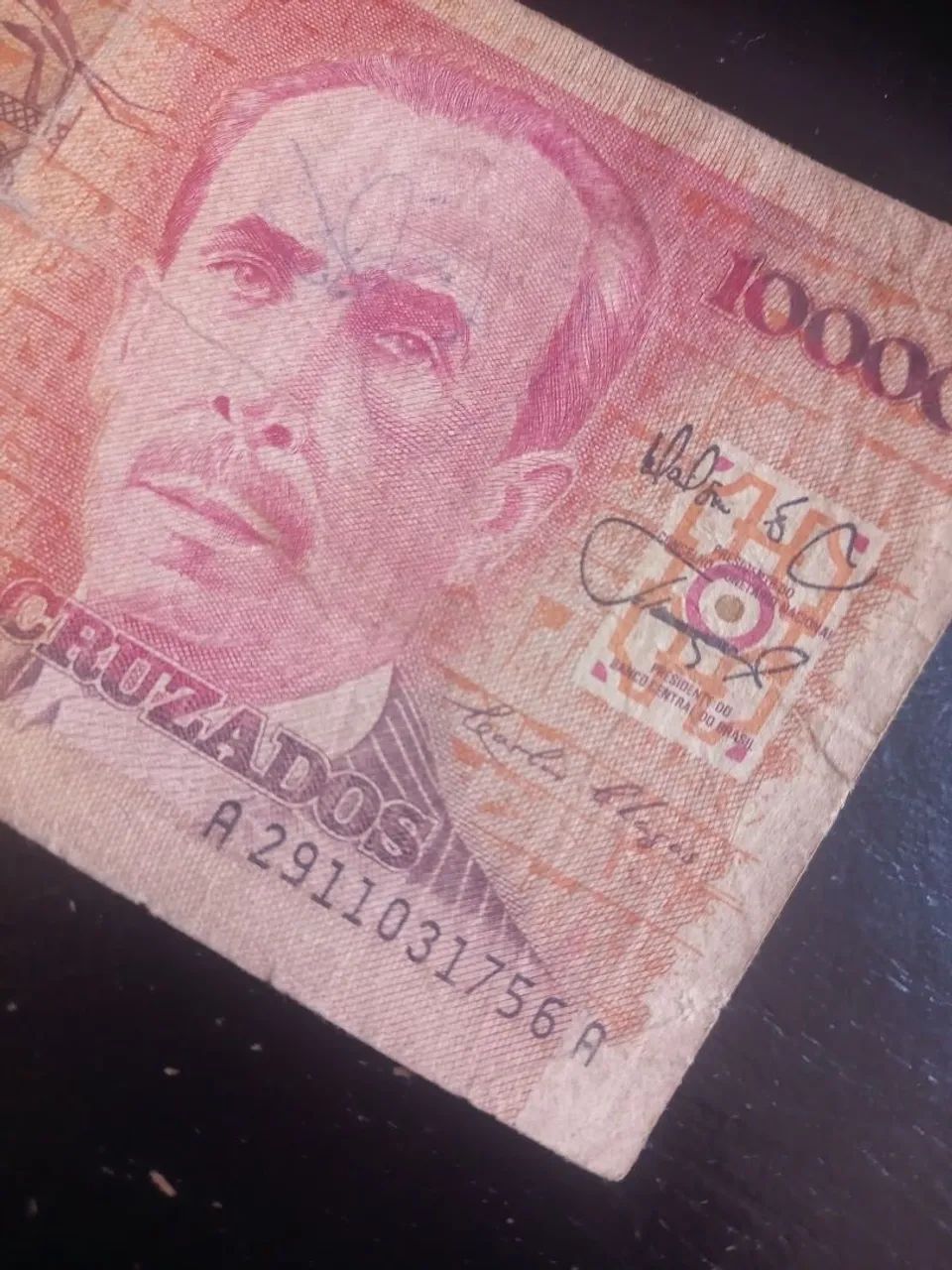 Cédula de 10000 Cruzados - Foto 3