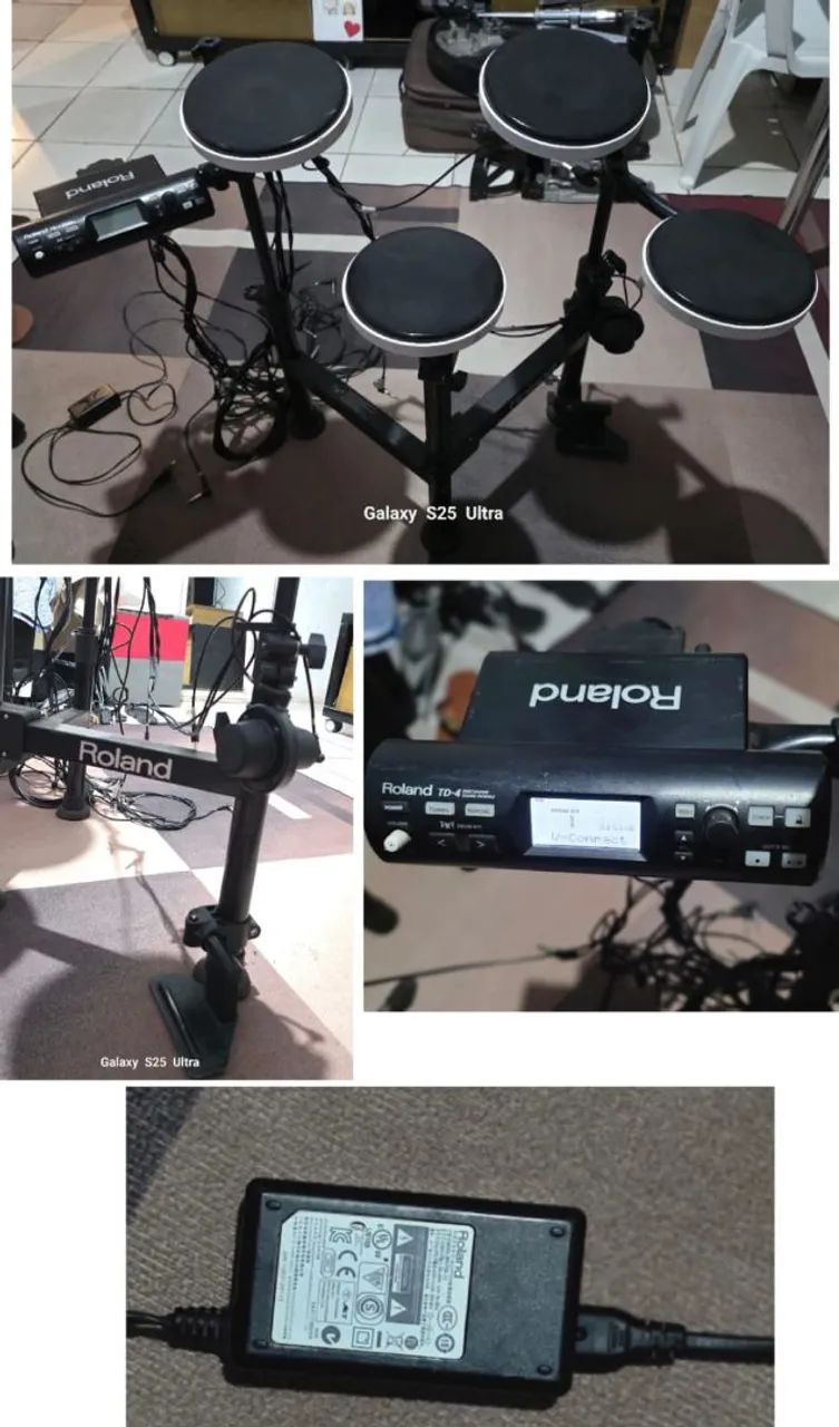 Bateria eletrônica holad TD4