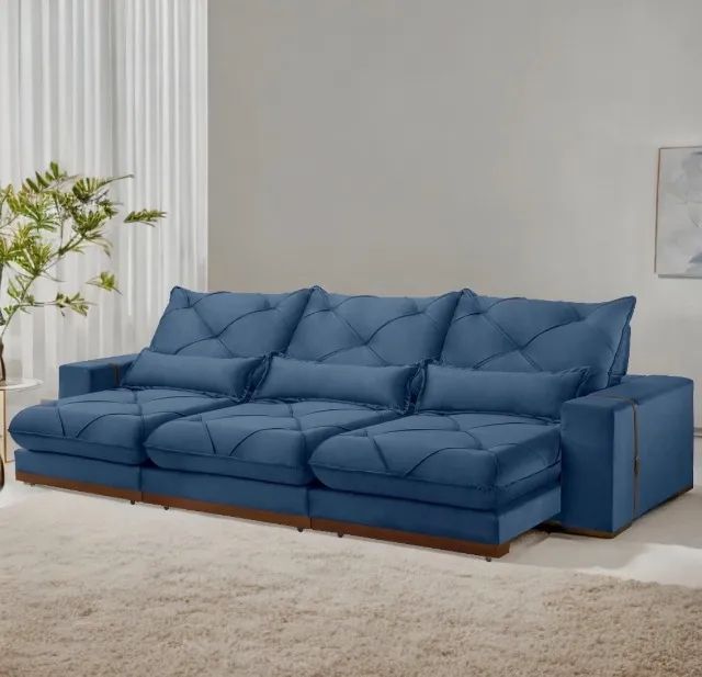 Sofá Retrátil e Reclinável Ravello 350 cm