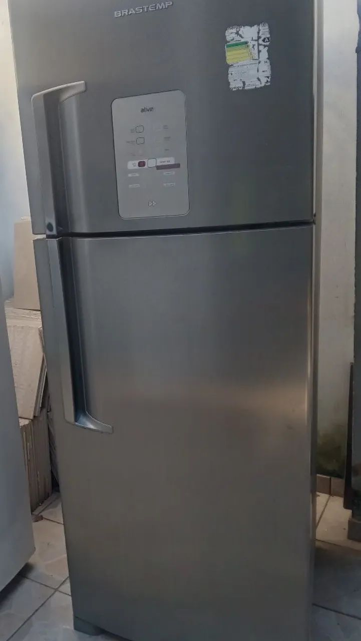 Geladeira brastemp inox 