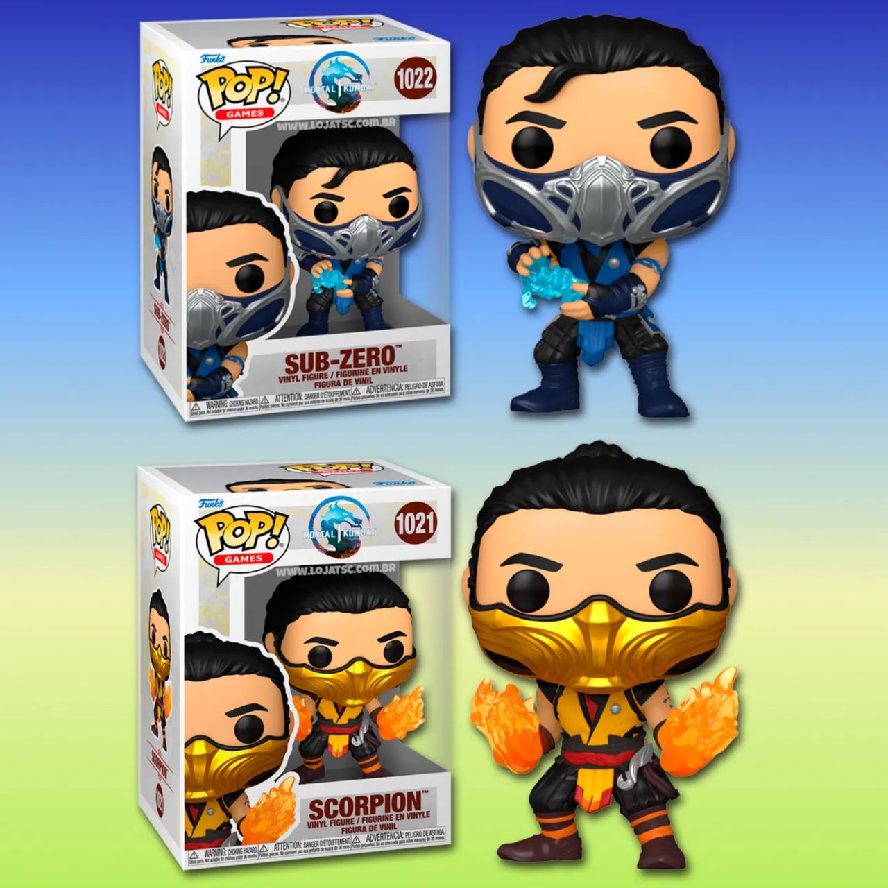 Funko Pop Scorpion e Sub Zero 