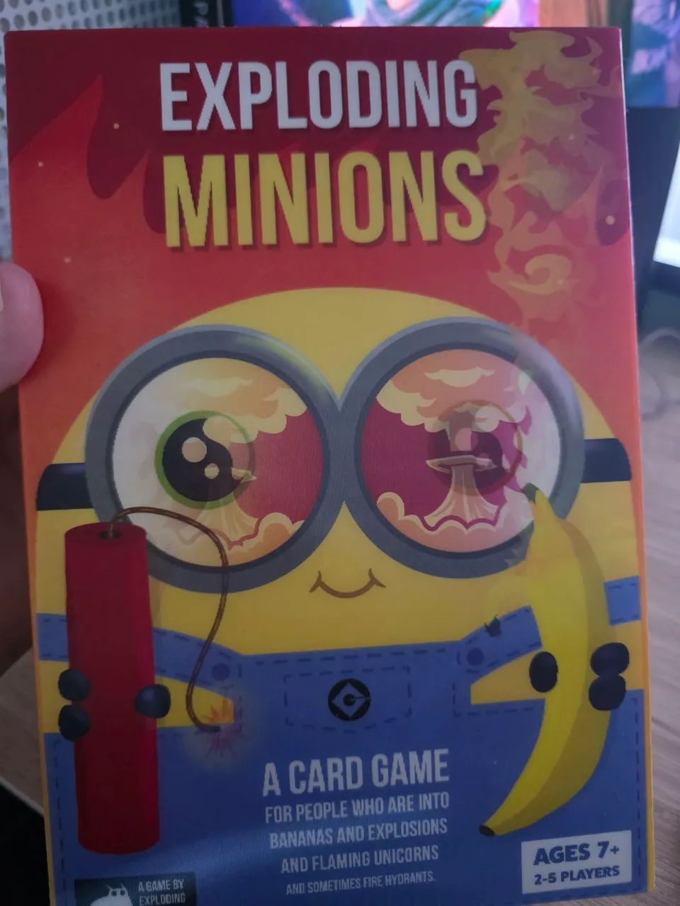 vendo jogo de tabuleiro exploding minions em inglês em perfeito estado e sleevado