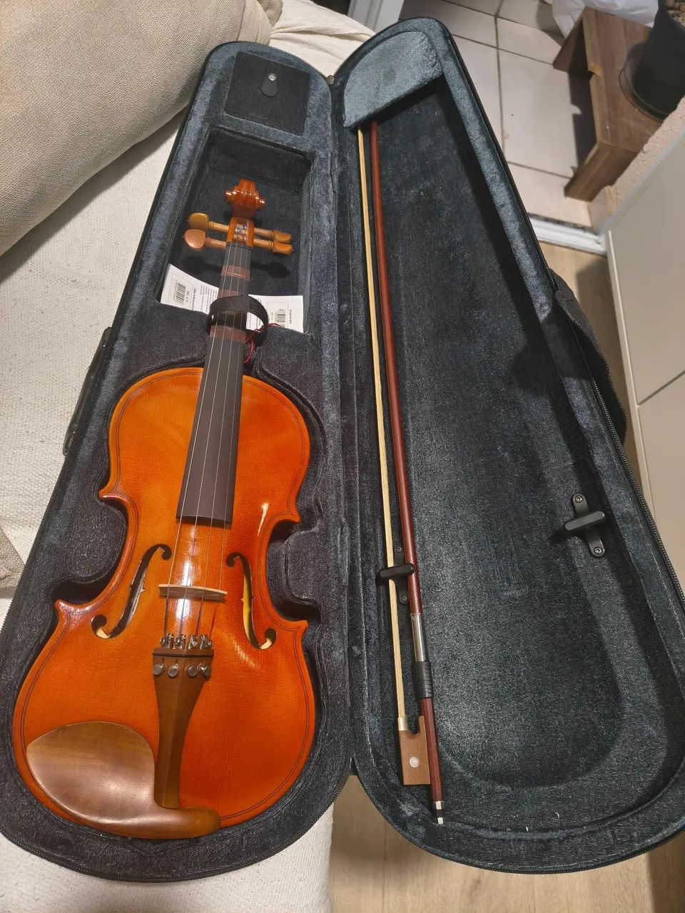 Violino Giannini GVL 4/4 - Natural Brilhante - Excelente estado - Foto 3