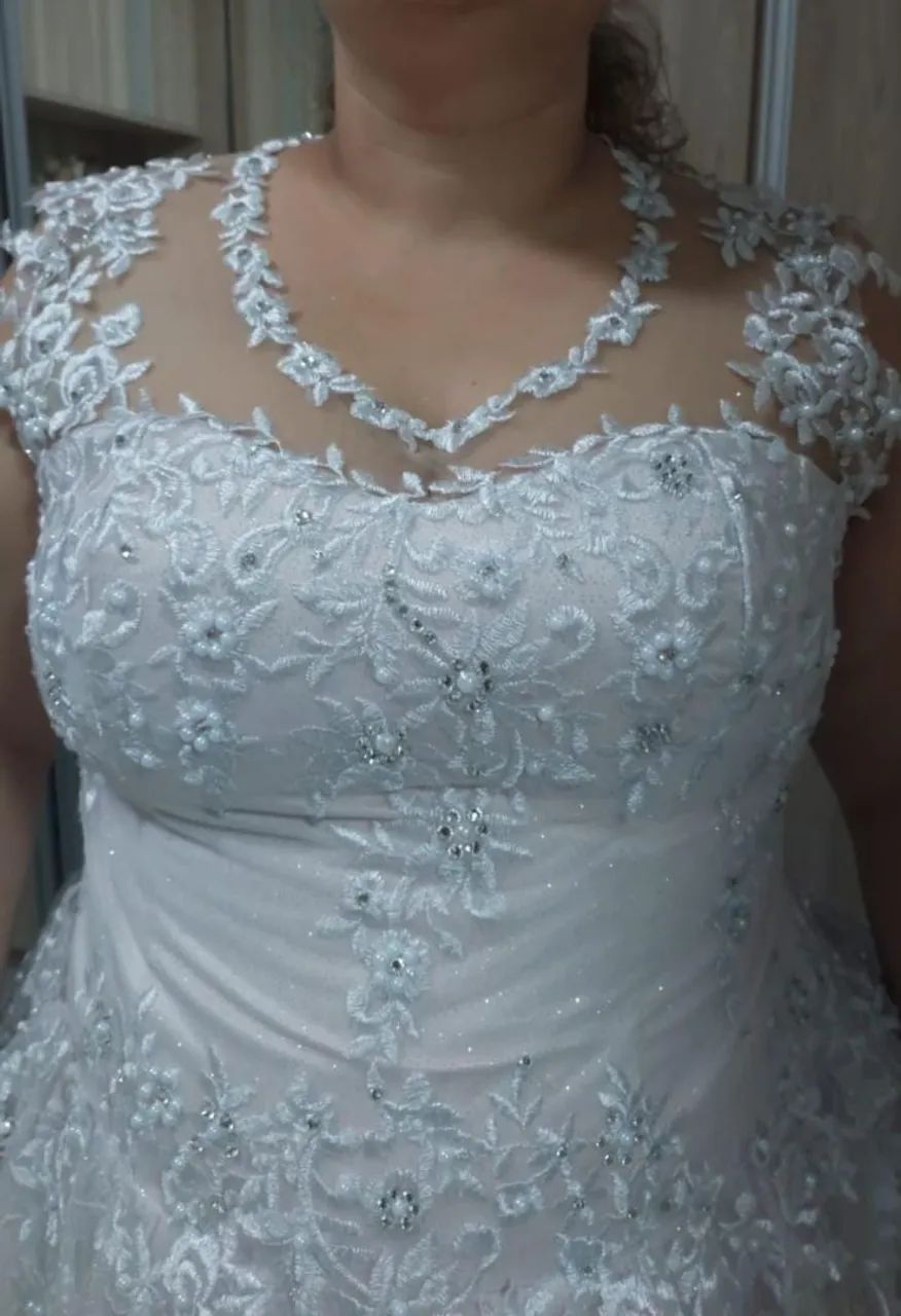 Vestido noiva tamanho 52 - Foto 2