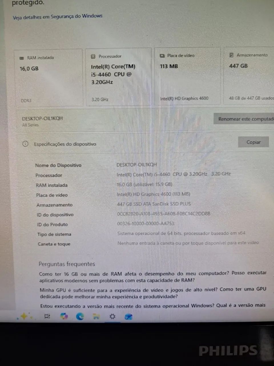 Computador completo i54460 16Gb  - Foto 4