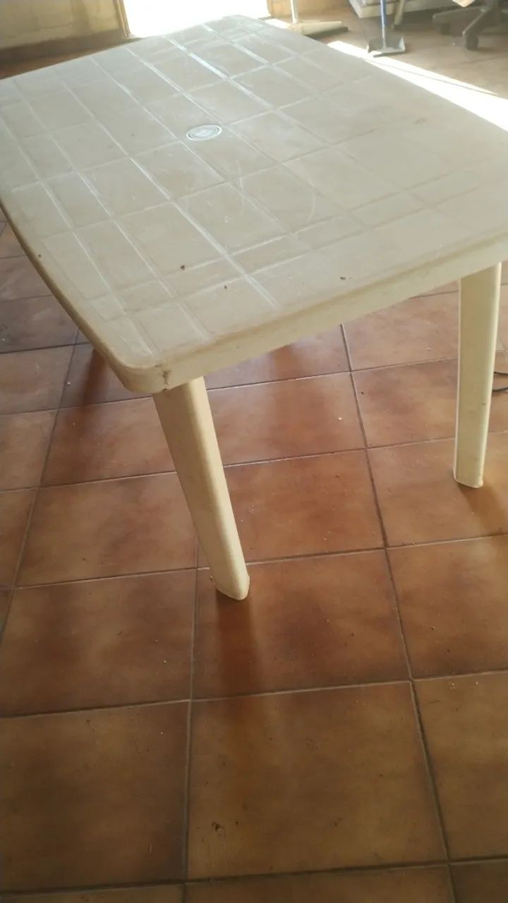 Mesa de jantar de fibra retangular desmontável  - Foto 3