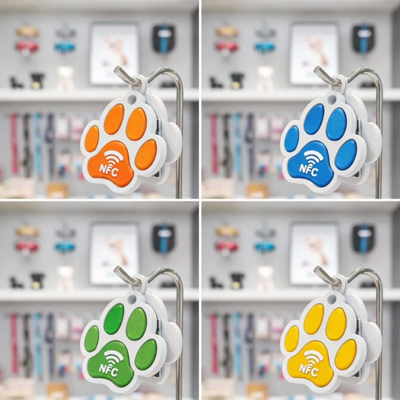 TAG INTELIGENTE PARA PET - NFC + QR CODE