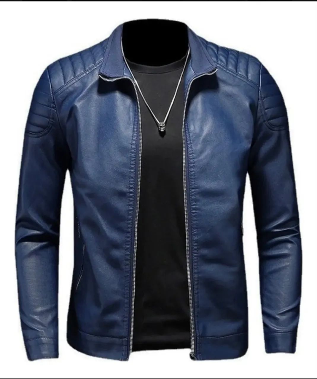 Jaqueta de Couro Slim FIT