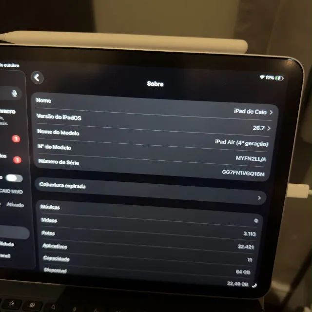 iPad Air 4th gen 64gb + Magic Keyboard (JP) + Apple pencil - Foto 5