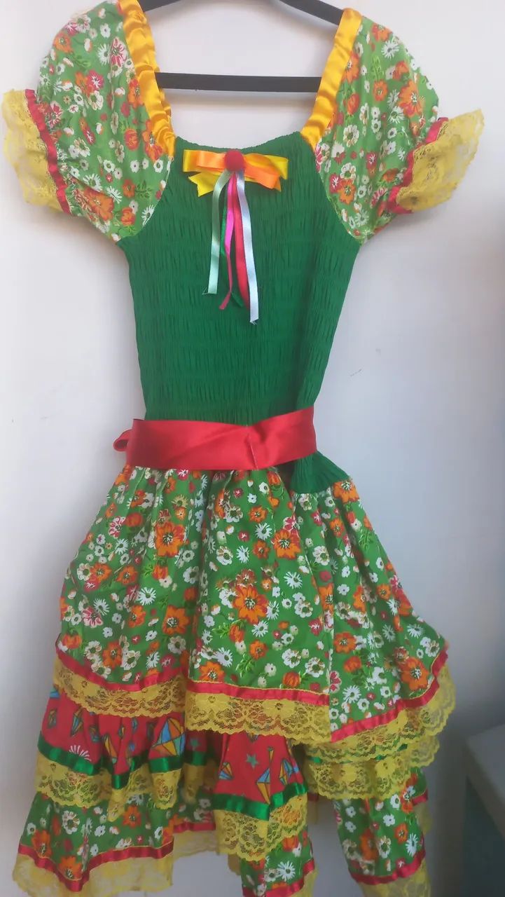 Vestido junino infantil 