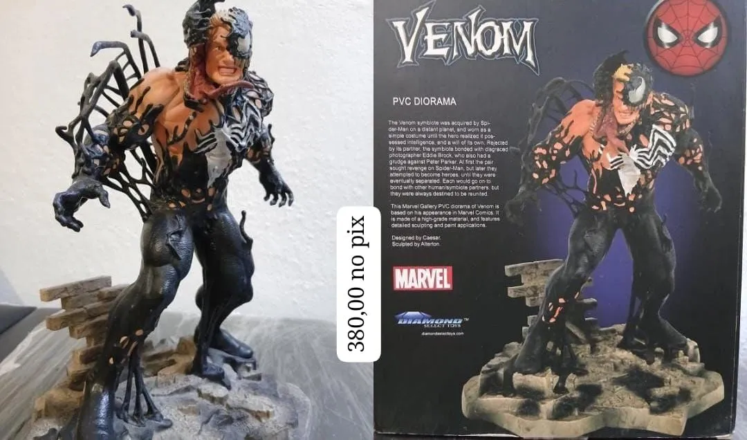 Boneco Venom Arachniphobia 1996 Toybiz 17 Cm - Hobbies e coleções