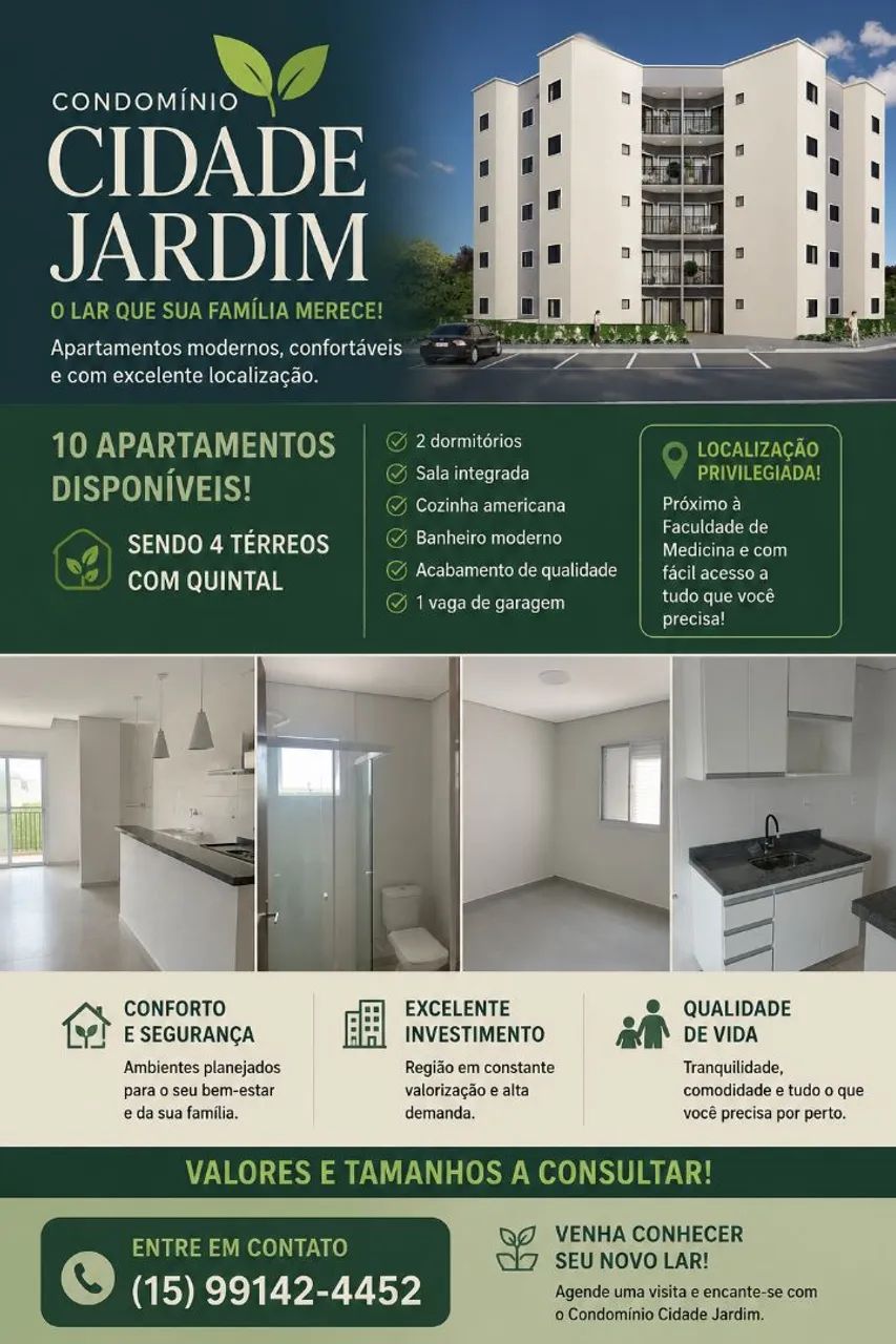 Apartamentos para venda Itapetininga 