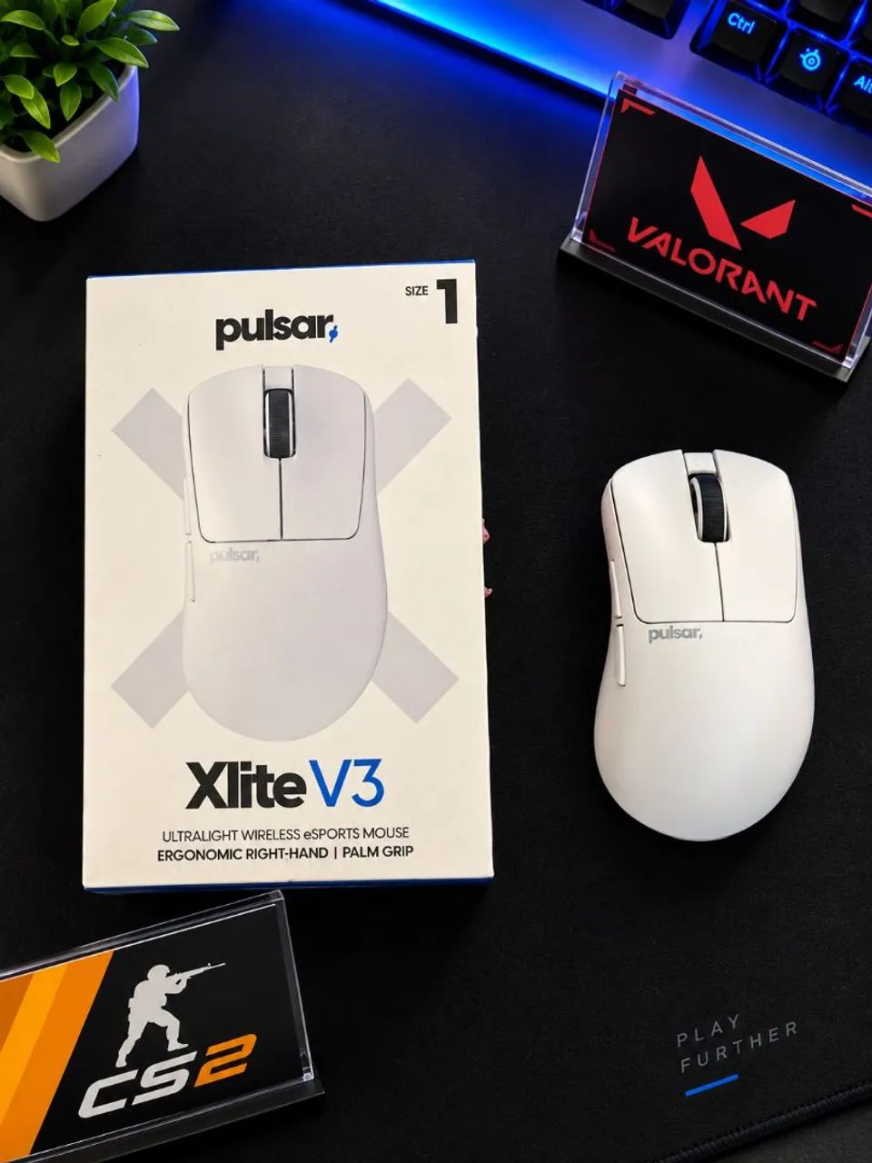 Pulsar Xlite V3 Size 1 + Dot Skates | CS2 / Valorant Mouse Gamer - Foto 4