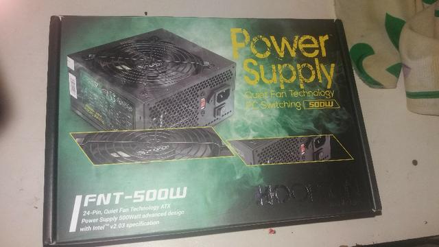 Fonte Real Nova 500 w power supply garantia de 6 meses, aceitamos cartões