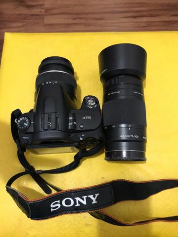 Câmera fotográfica Alpha 390 + Objetiva