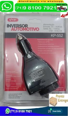 Inversor Automotivo Knup 75w Conversor 12v p/ 110v Kp552 (Novo)