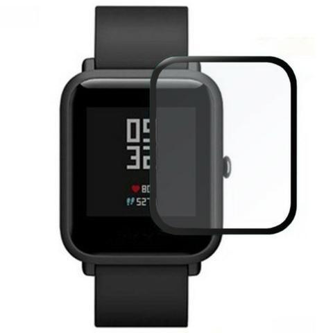 Película 5d Nano Gel Proteção Para Xiaomi Amazfit Bib Relógio Smartwatch Tela Inteira