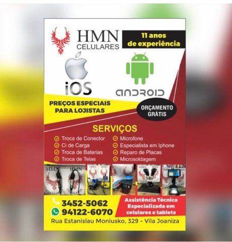 Vaga para tecnico de celular