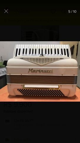 Acordeon sanfona italiana marinucci 4/5 de vóz