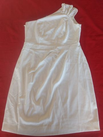 Vestido social bege
