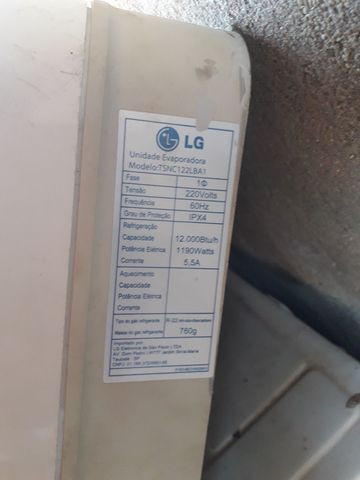 Vendo ar condicionado Split LG