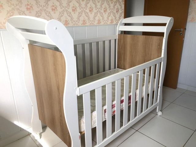 Berço mini cama Reller + colchão - Foto 3