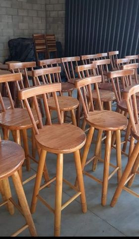 Banqueta de madeiras na mega promoção na loja (31)33545975 - Foto 4