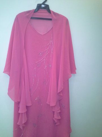Vestido Logo De Festa Yucci Tam 42 Cor Rosa Em Ótimo Estado - Foto 5