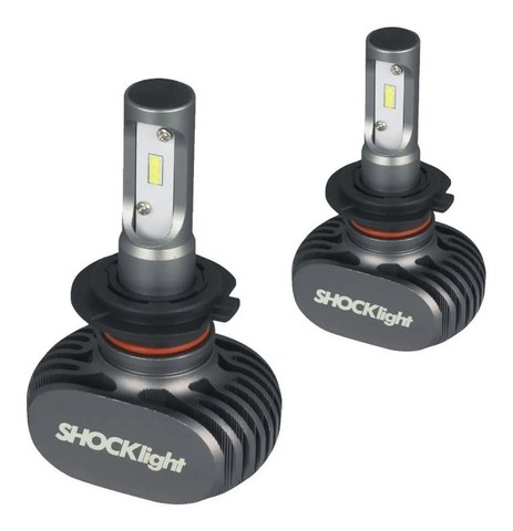 Kit Ultra Led Shock Light Titanium H7 6000k 10000 Lumens Par - Foto 3