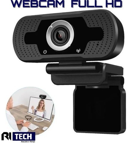 WebCam Full Hd 1080p Webcam Microfone Visão 360º
