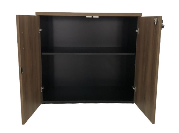 Armário Baixo 2 Portas Nogal/Preto  Maranello Linha 25mm  **novo na caixa** - Foto 2