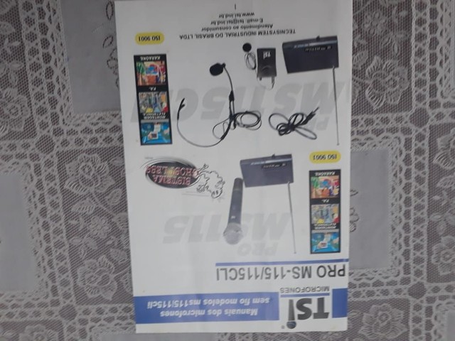 Microfone s/ fio PRO MS 115 com receptor  - Foto 4