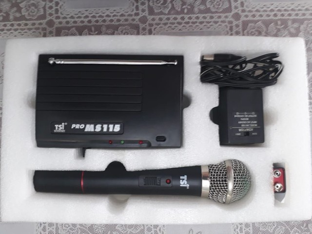 Microfone s/ fio PRO MS 115 com receptor 