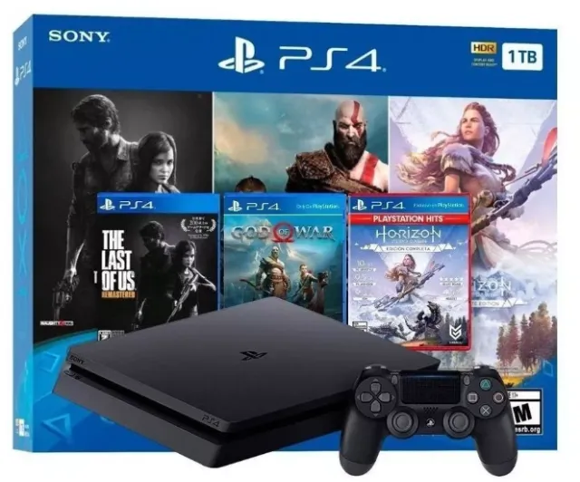 Console PlayStation 4 - Slim 1TB - Hits Bundle v4 (Versão Nacional)