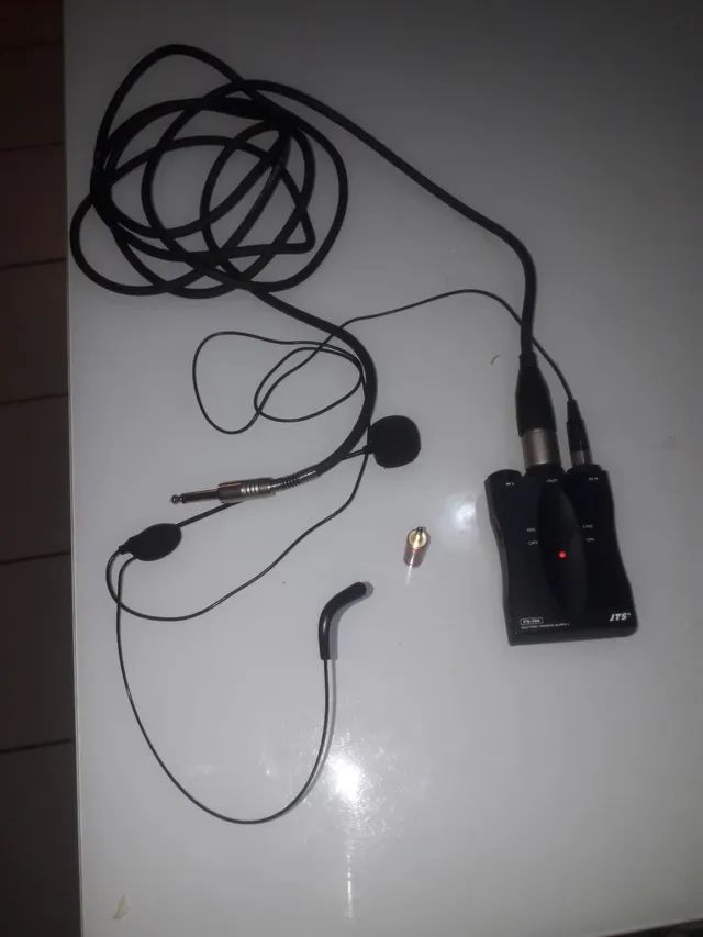 Microfone headset com jts 500, alimentador fantasma,  com cabo para caixa ou mesa.. - Foto 6