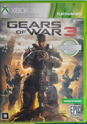 Jogo Gears of War - Xbox 360 Mídia Física Usado