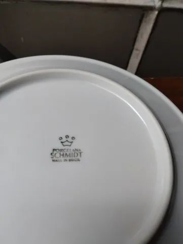 Kit 4 pratos sobremesa porcelana Schmidt - Foto 2