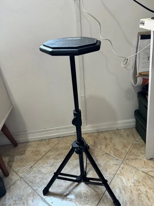 Pad de Treino para Bateria + 2 pares de Baqueta - Foto 2