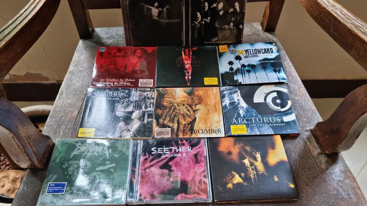 11 CDs HARDCORE METAL, NÃO DISPONIVEL NO BRASIL