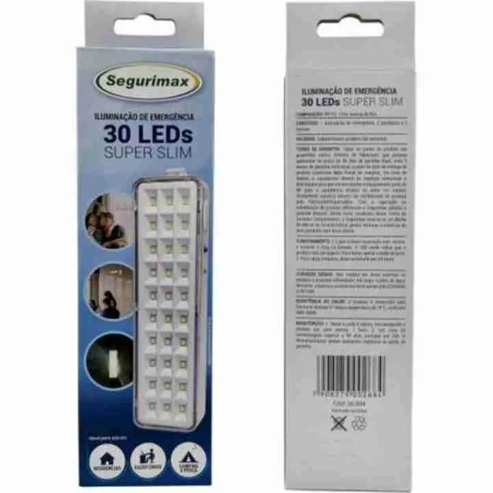 Luminária De Emergência 30 Leds,Super Slim Bivolt  - Foto 4