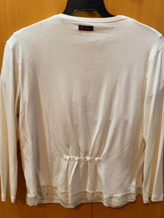 Blusa malha de mangas curtas e casaquinho  - Foto 2