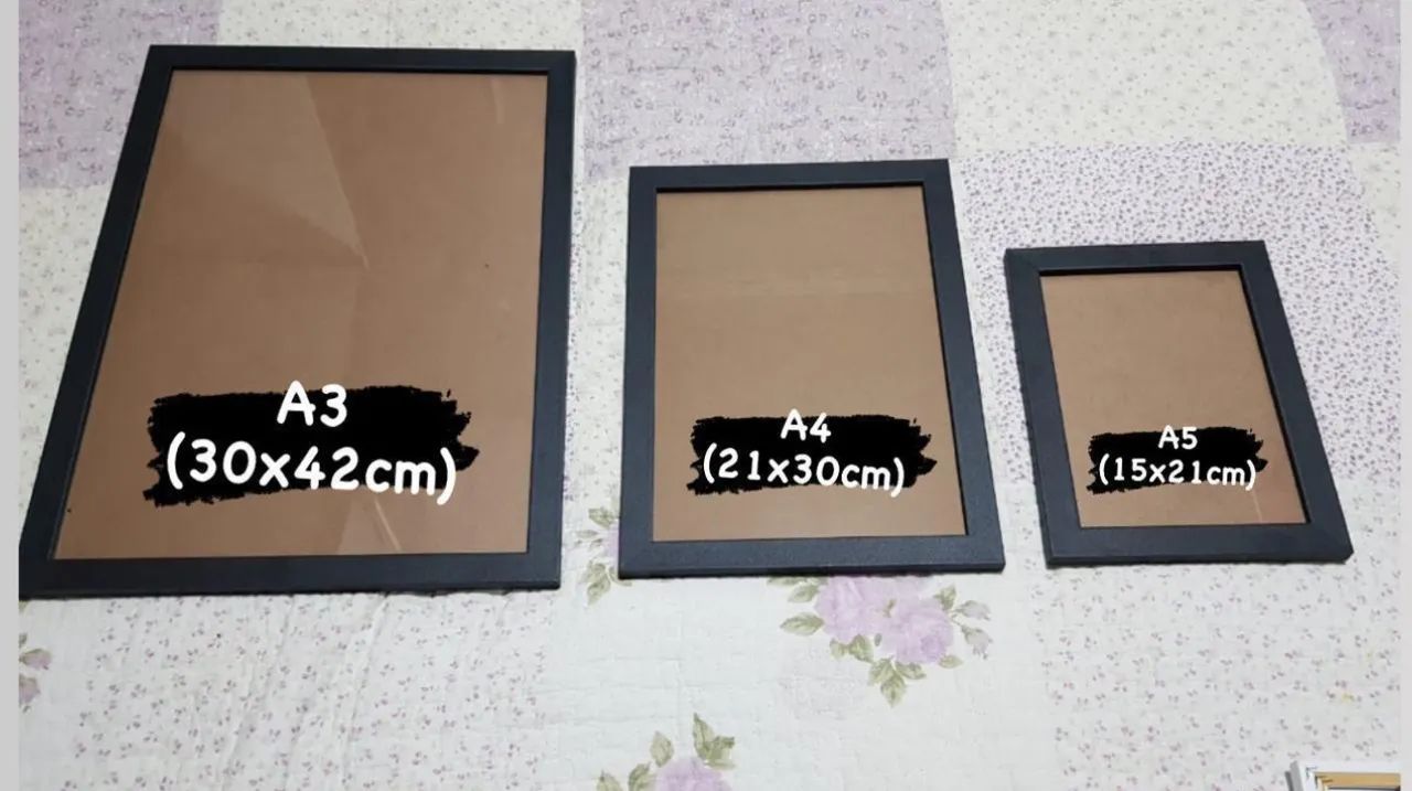 Moldura quadro A4 A3 e A5